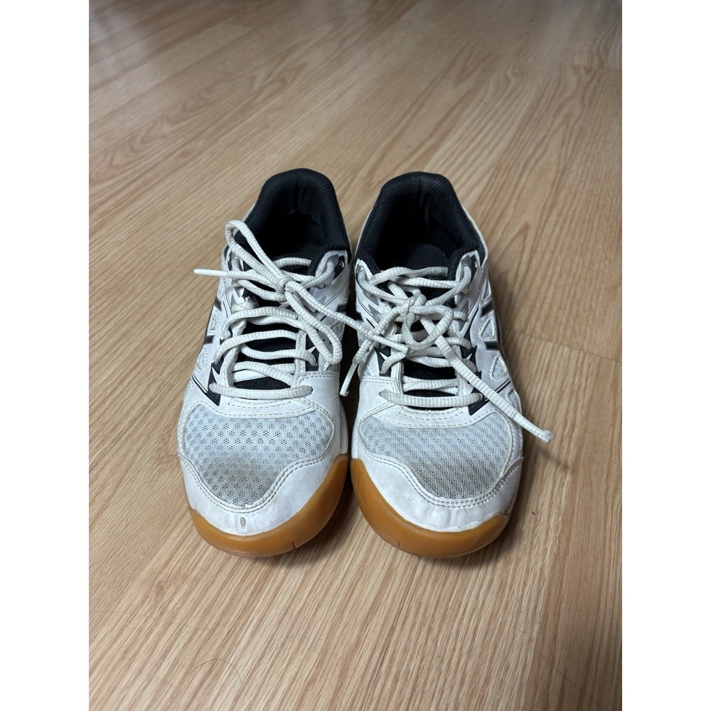 ASICS Upcourt 4 Women's Size 6.5 Volleyball Shoes White/Black Athletic Sneakers